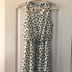City Trends B/W Polka Dot Dress